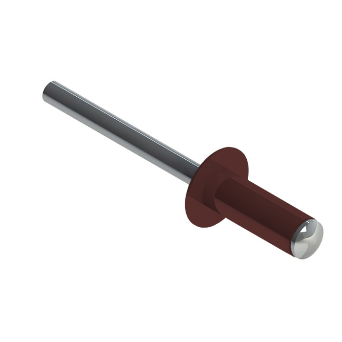 Заклёпка вытяжная Daxmer 4,0х10 RAL 3009 (10х1000шт) ал/ст